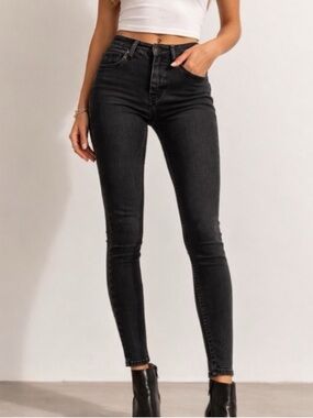 HOLLISTER Women Black Wash Stretch Jeggings | 1S - 25/29